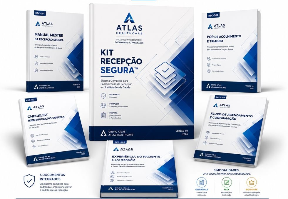 Kit Recepção Segura™ — solução documental Atlas Healthcare